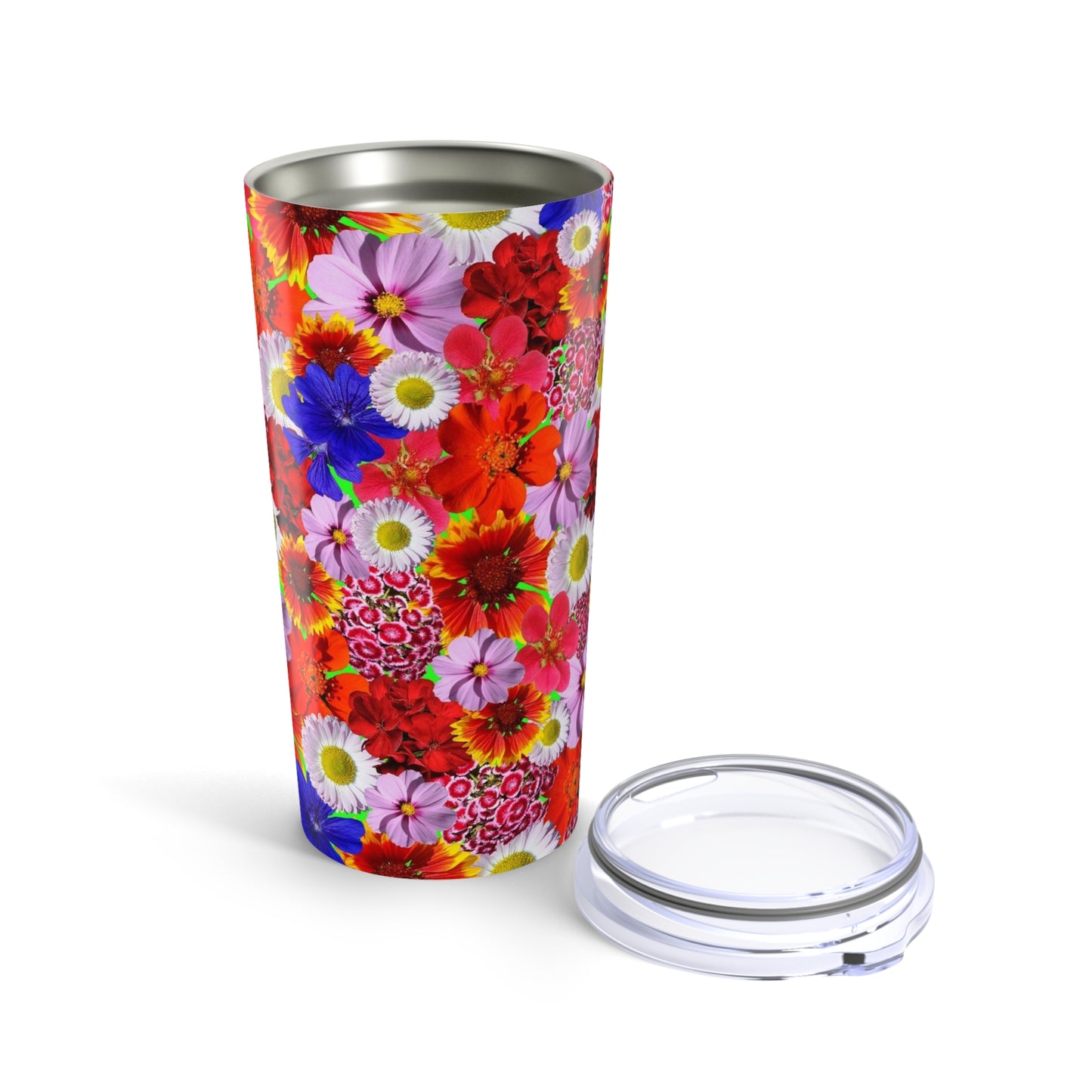 Red Floral Bliss 20oz Stainless Steel Tumbler