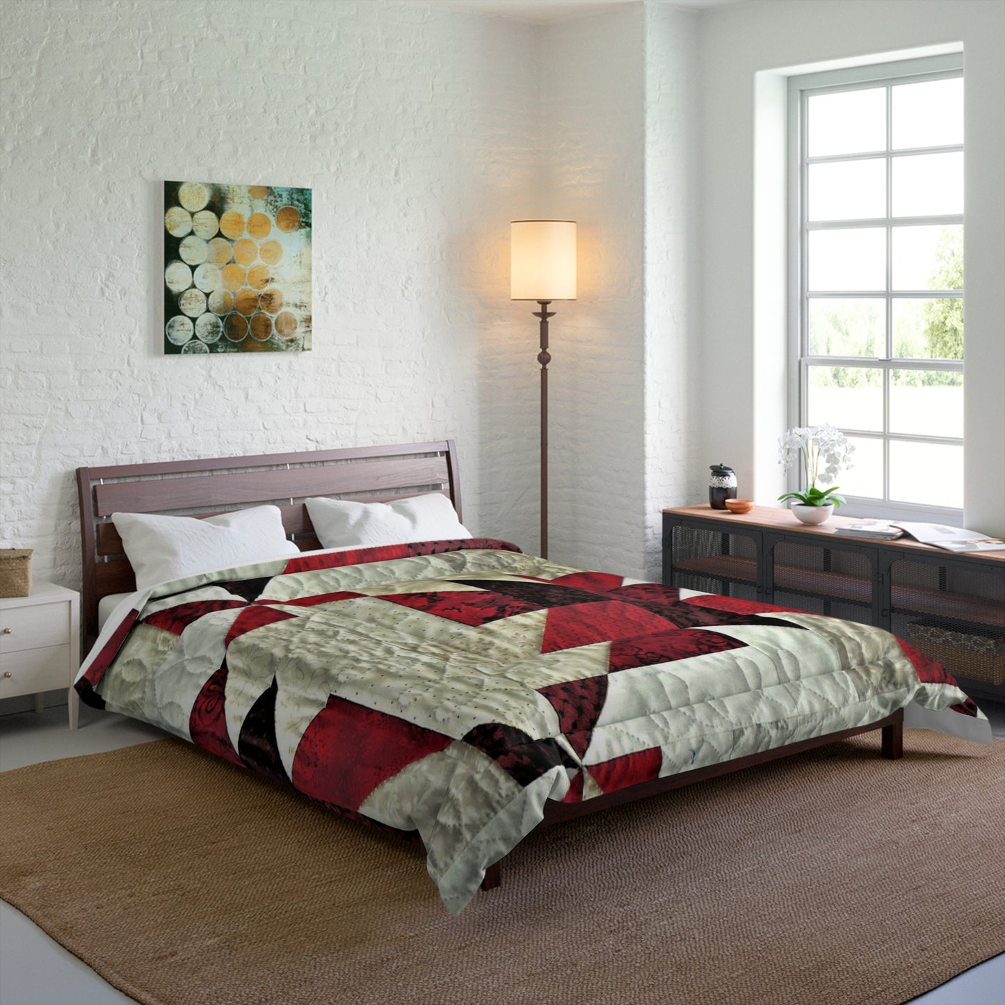 Red and White Stars Comforter – Cozy & Stylish