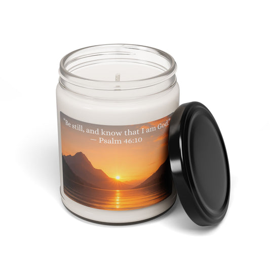 Be Still And Know I Am God| Psalm 46:10| Serene Soy Scented Candle
