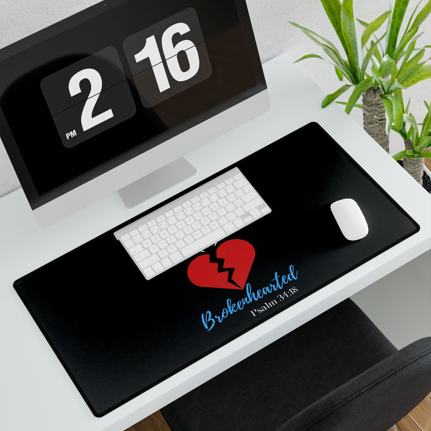 Find Comfort in Psalm 34:18 Mouse Pad