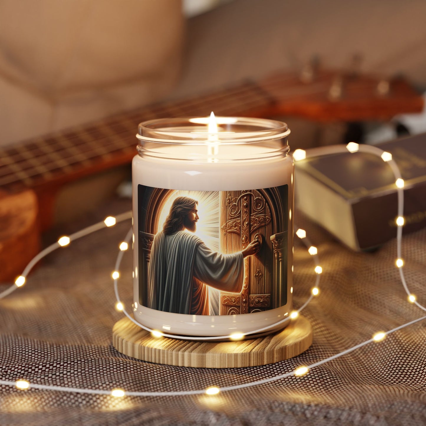 Divine Aromas: Jesus At The Door Scented Soy Candle, 9 oz