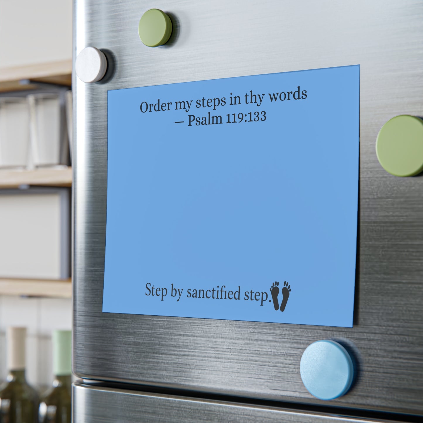 Psalm 119:133 Post-it® Note Pad | “Order My Steps” Scripture Sticky Note