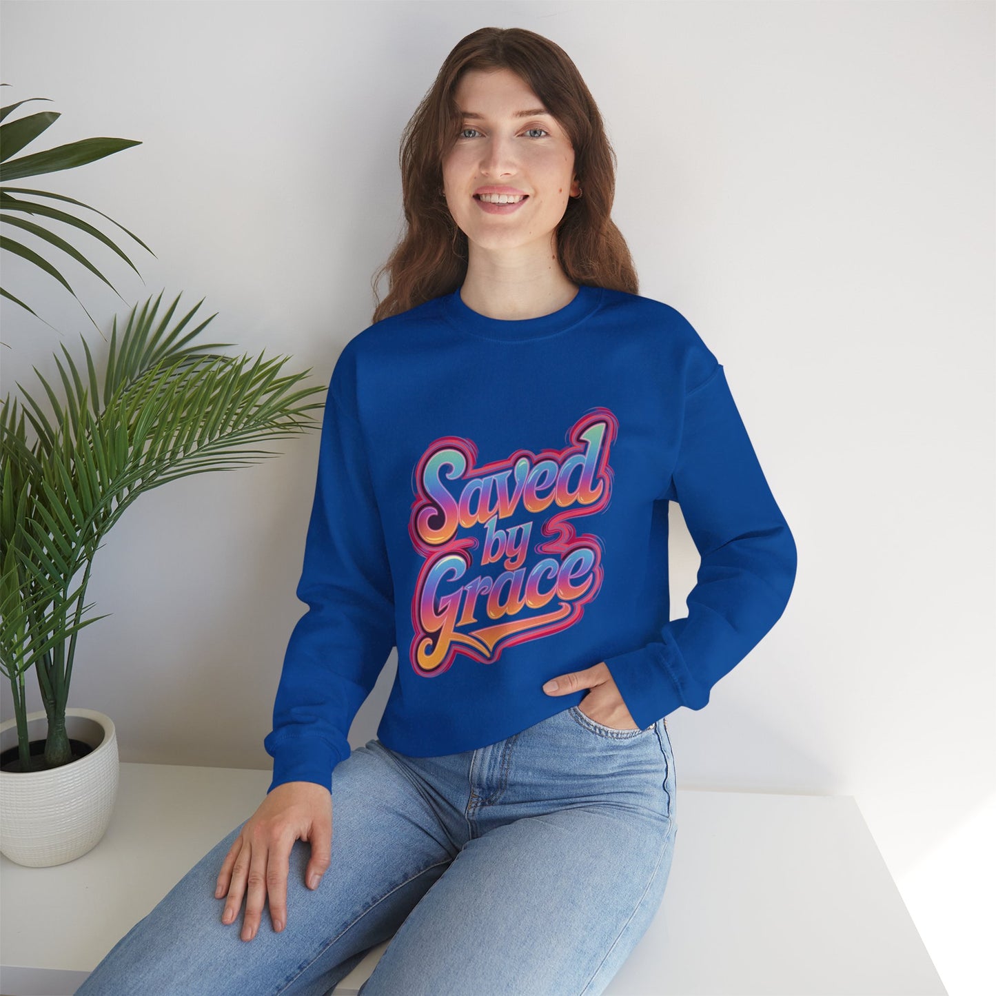 Saved By Grace Crewneck Sweatshirt
