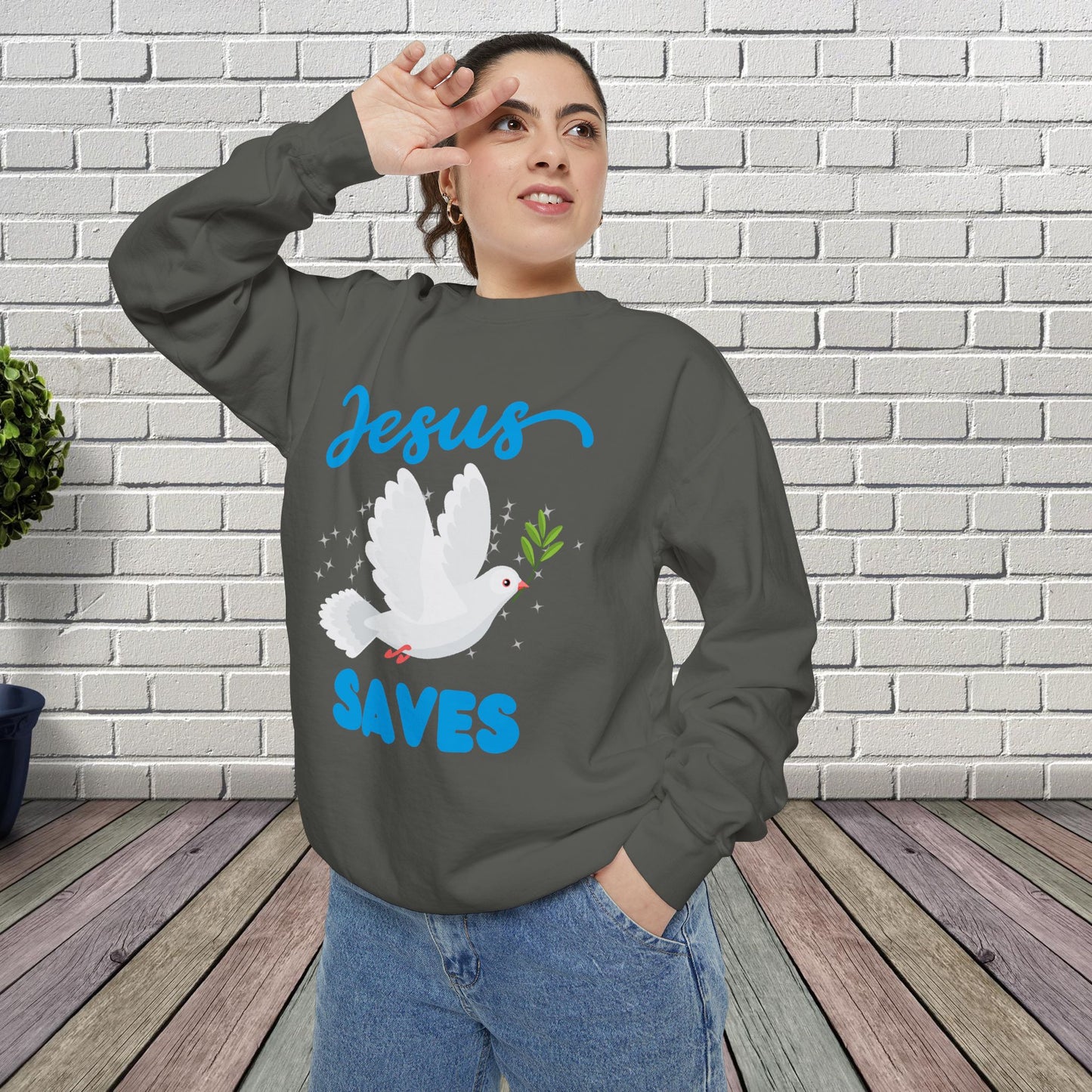 Divine Comfort: Jesus Saves Unisex Sweatshirt