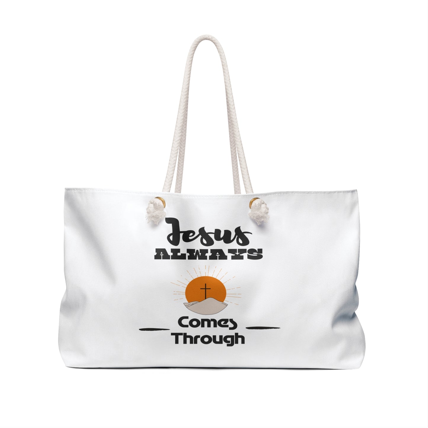 Divine Assurance: Jesus Always Comes Through - Coastal Chic Weekender Tote