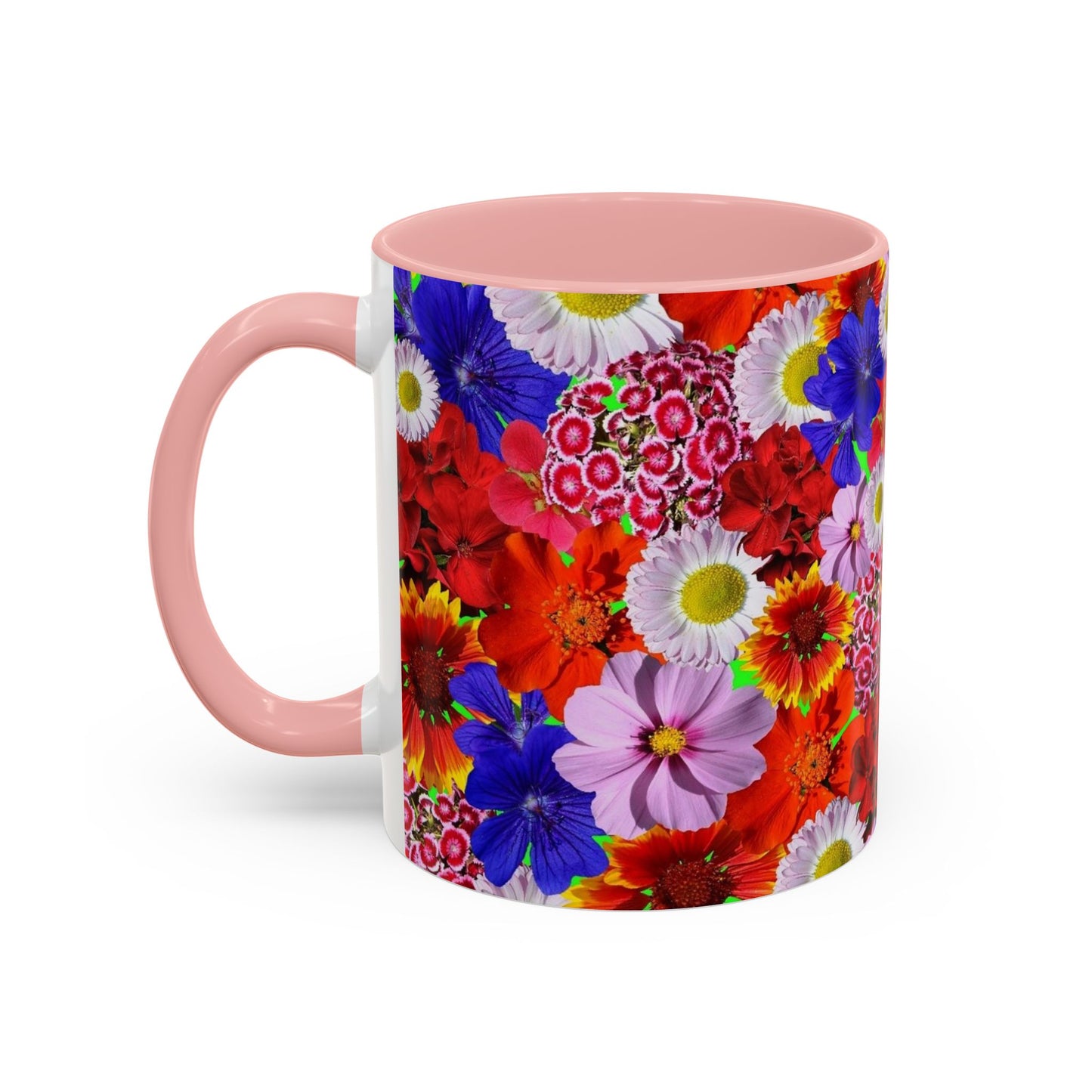 Red Floral Bliss 11oz Accent Mug