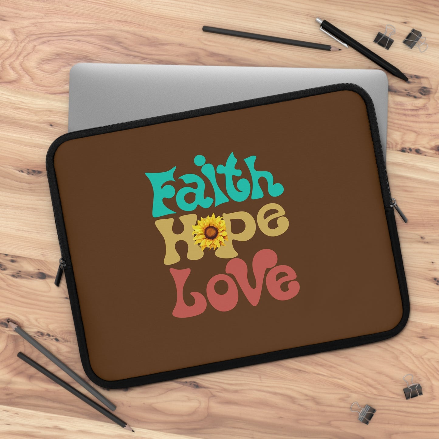 Faith Hope Love Touch Laptop Sleeve