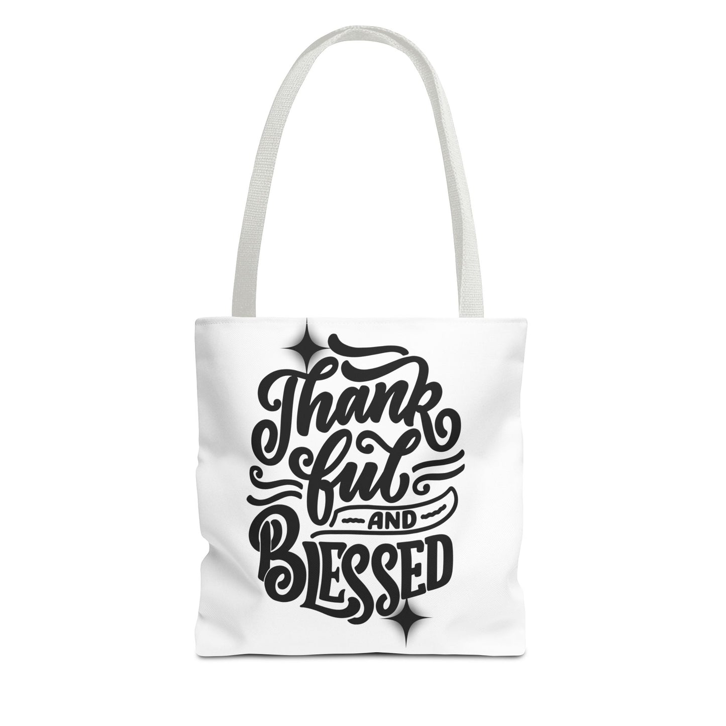 Thankful and Blessed Inspirational Tote Bag