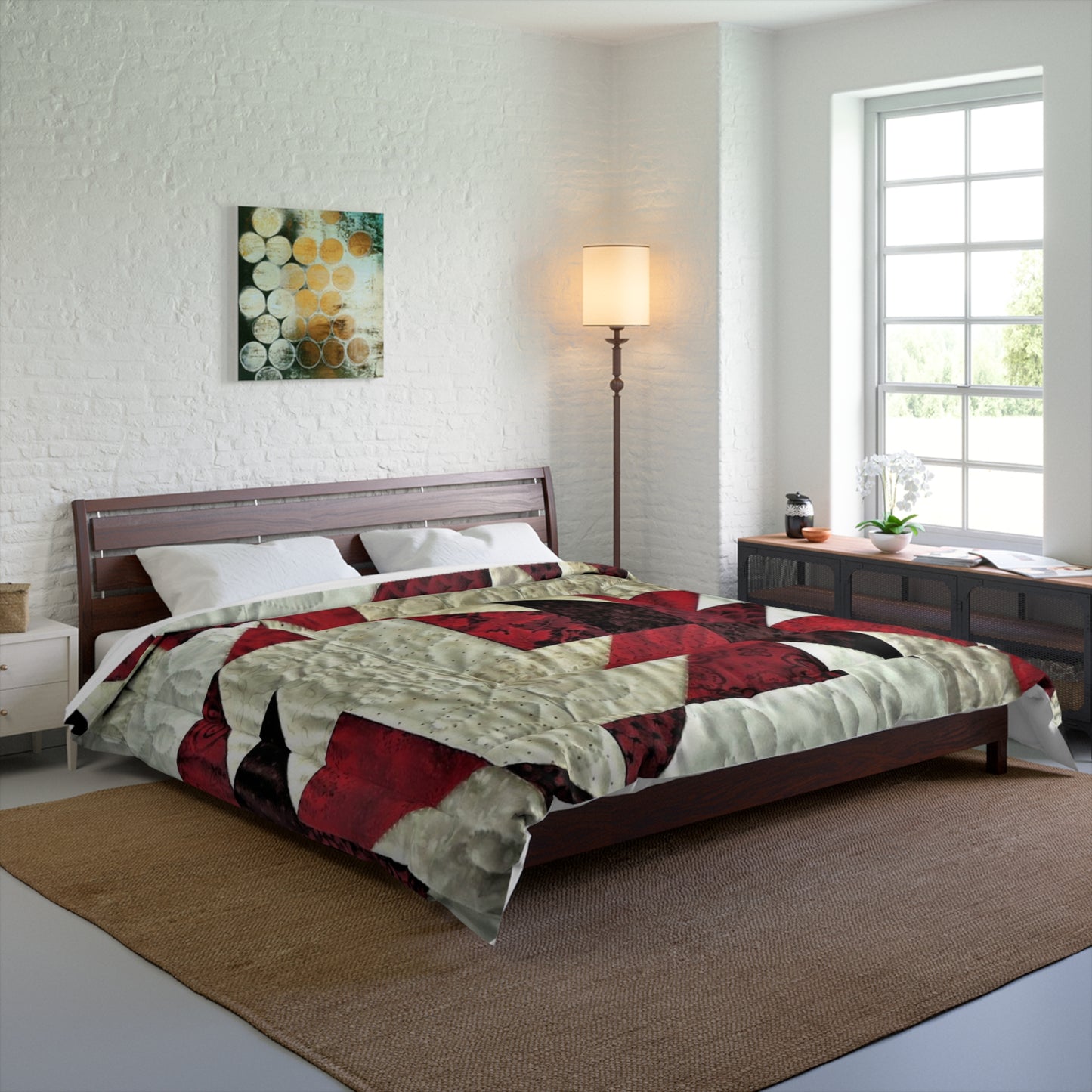 Red and White Stars Comforter – Cozy & Stylish