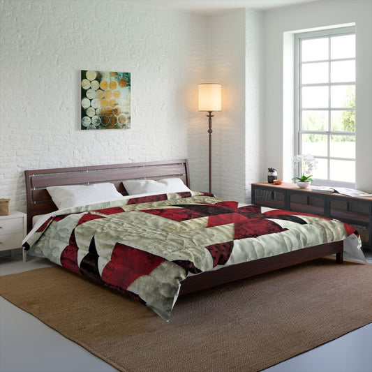 Red and White Stars Comforter – Cozy & Stylish