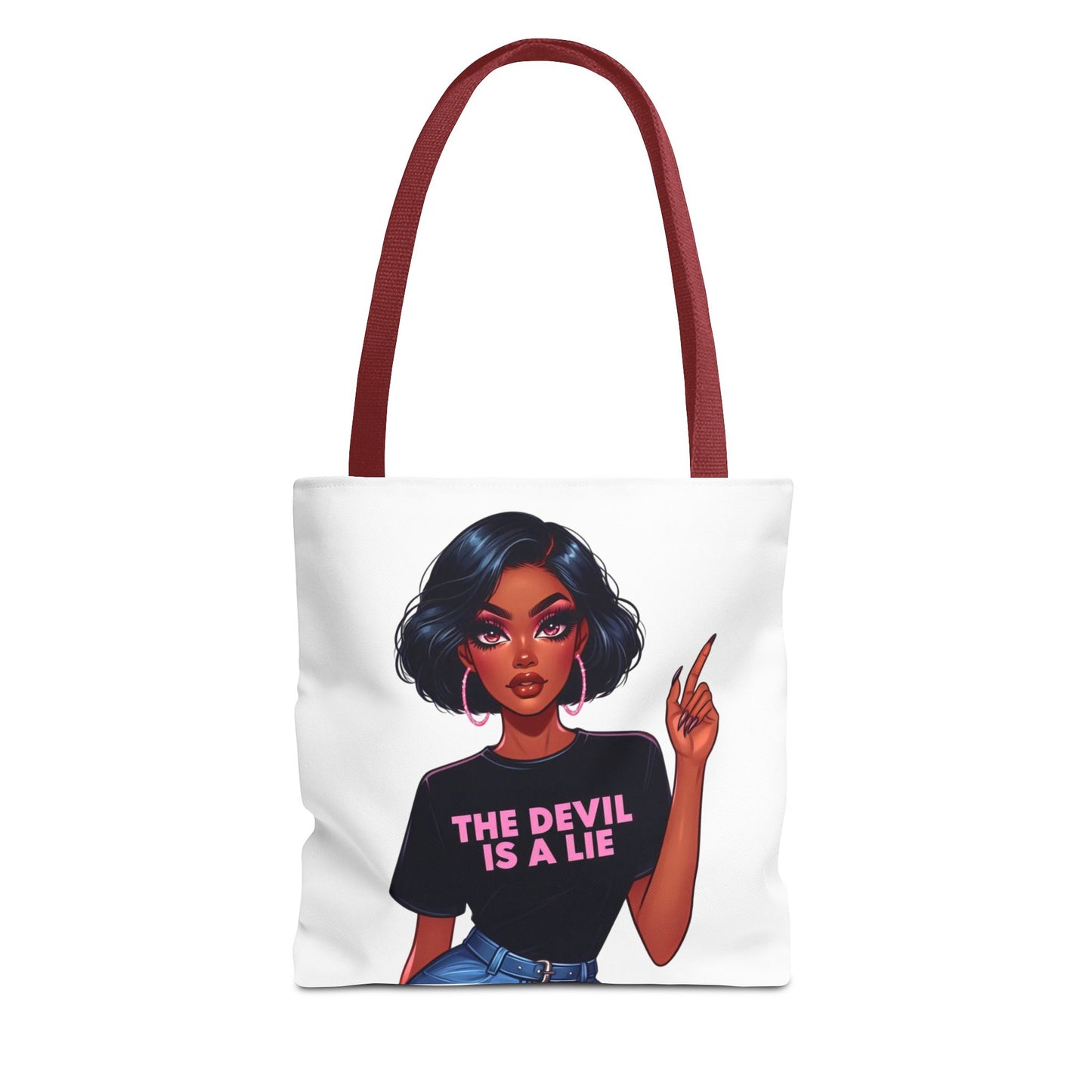 The Devil Is A Lie Inspirational Tote Bag