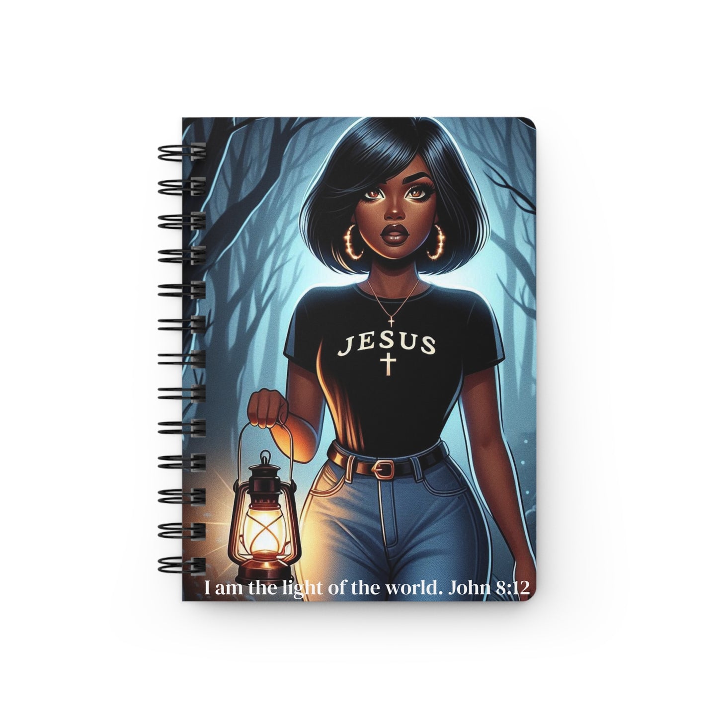 I Am The Light of The World| Spiral Ruled Lined Notebook