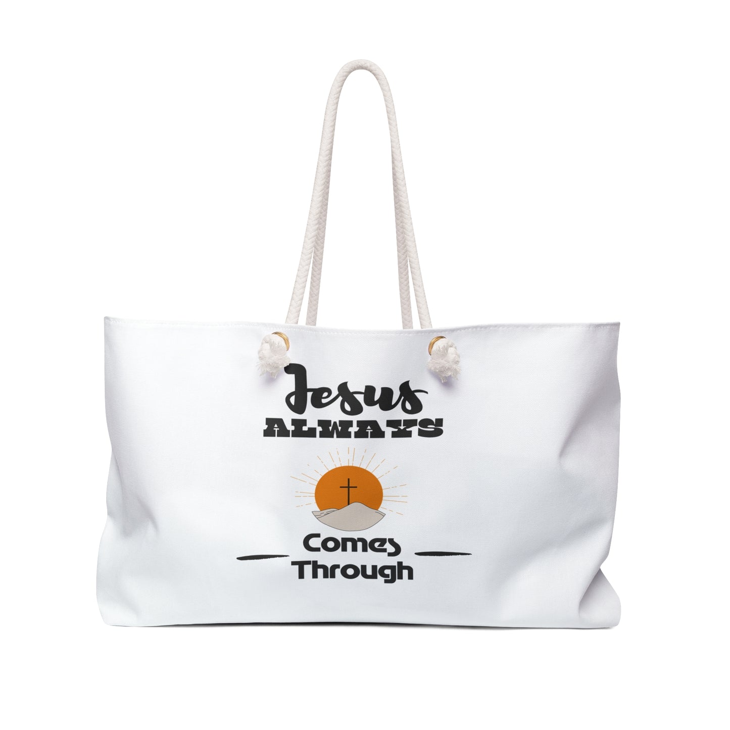 Divine Assurance: Jesus Always Comes Through - Coastal Chic Weekender Tote