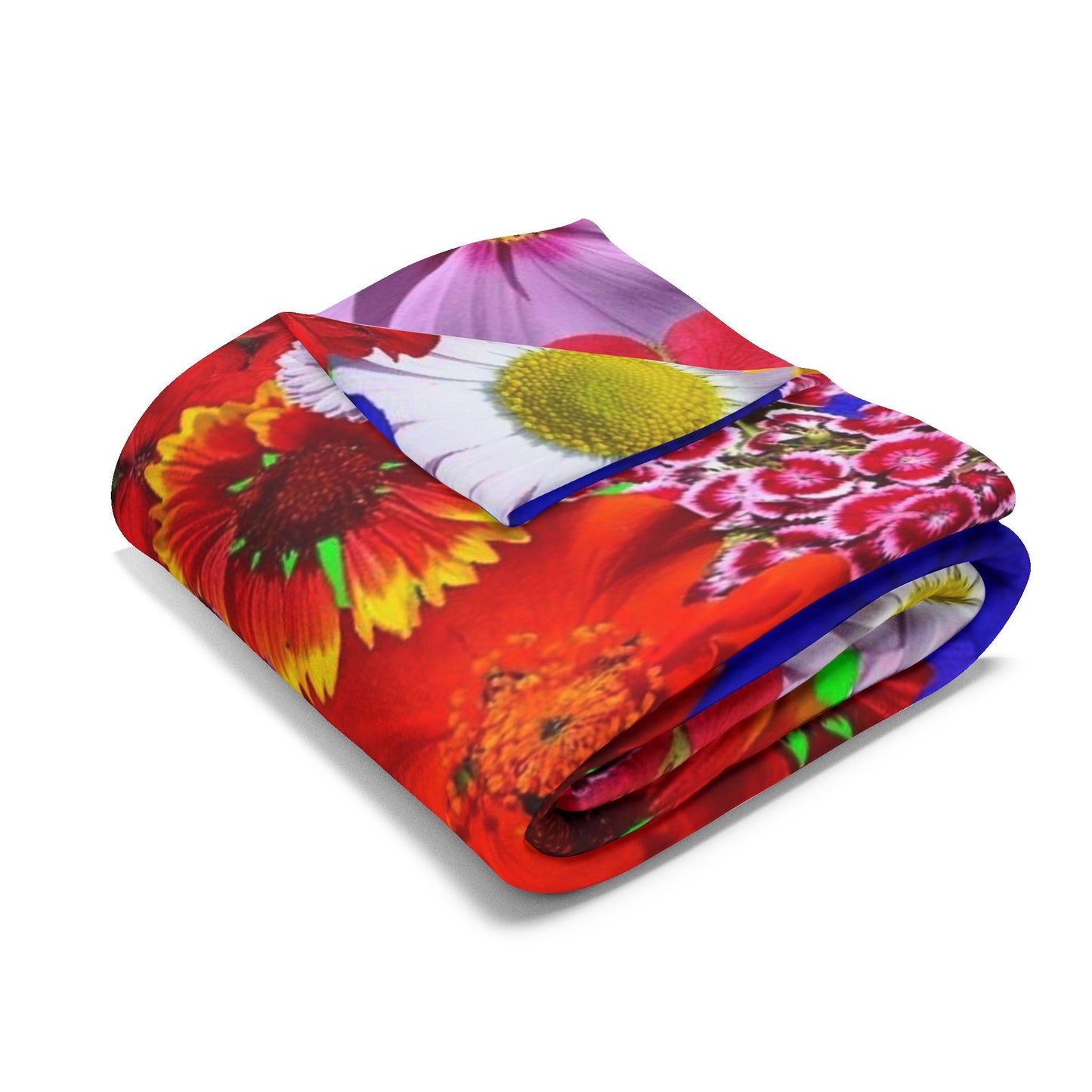 Red Floral Bliss Arctic Fleece Blanket