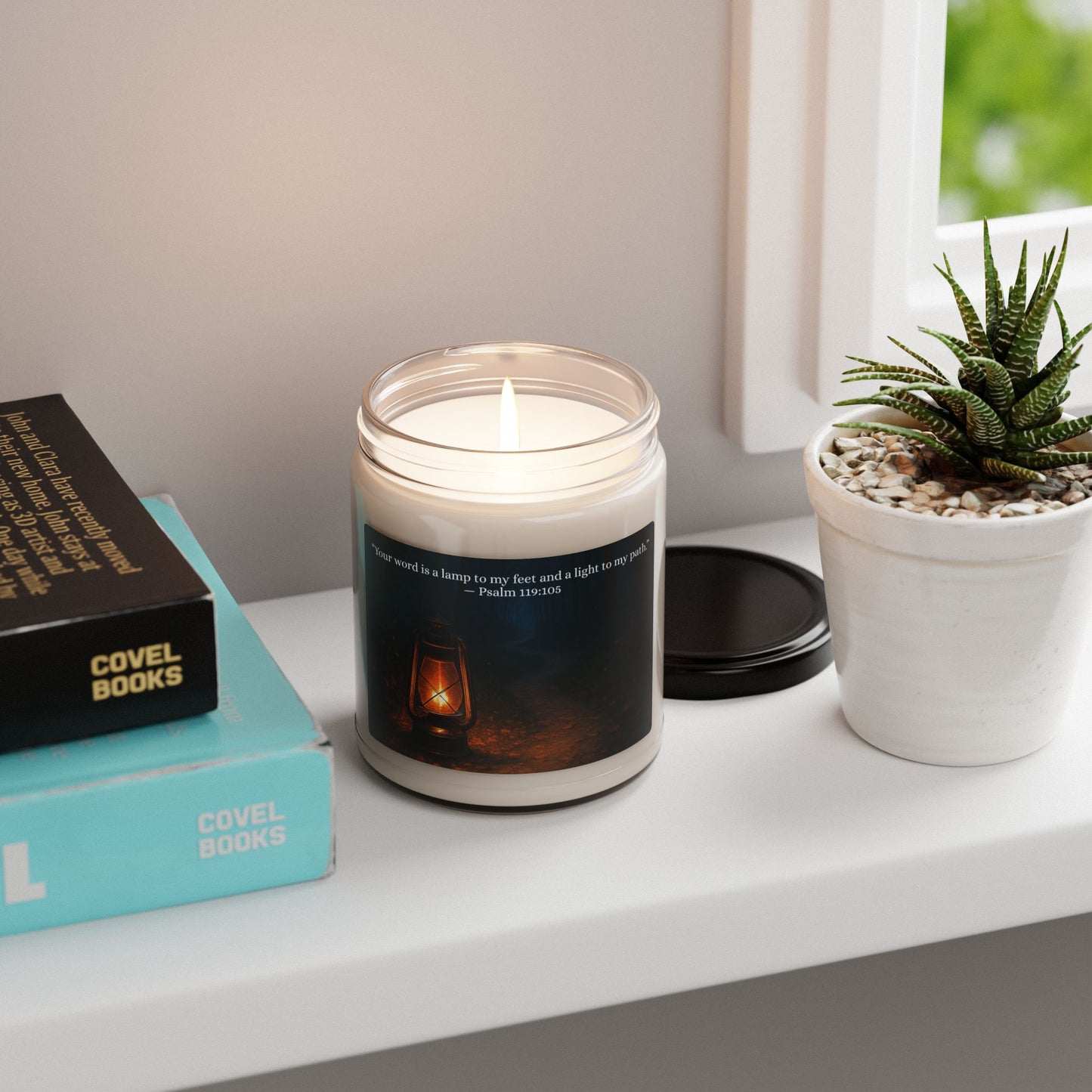 Your Word Is A Lamp To My Feet| Psalm 119:105| Spiritual Scented Soy Candle