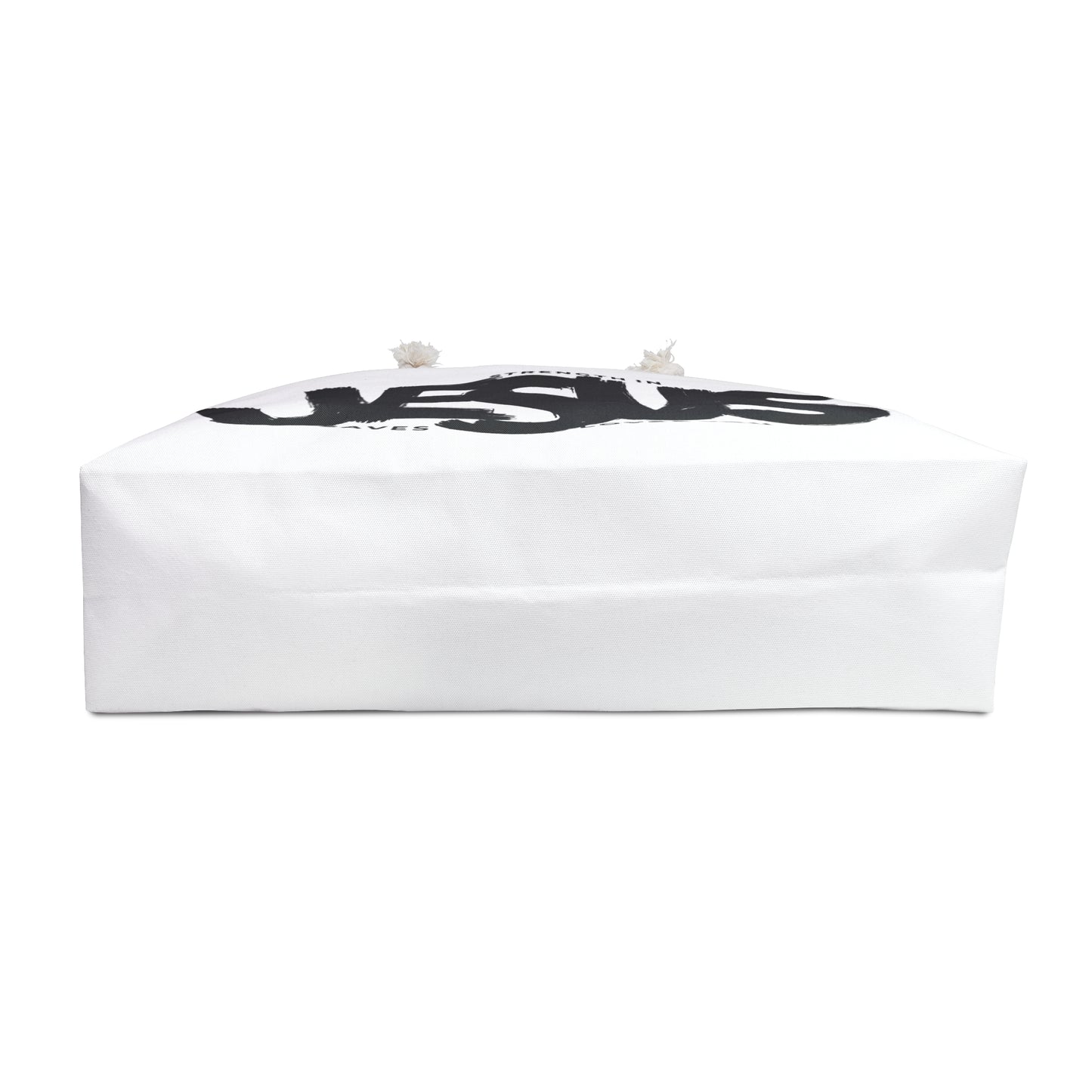 Divine Strength: Oversized Weekender Bag with Triple Jesus Messages