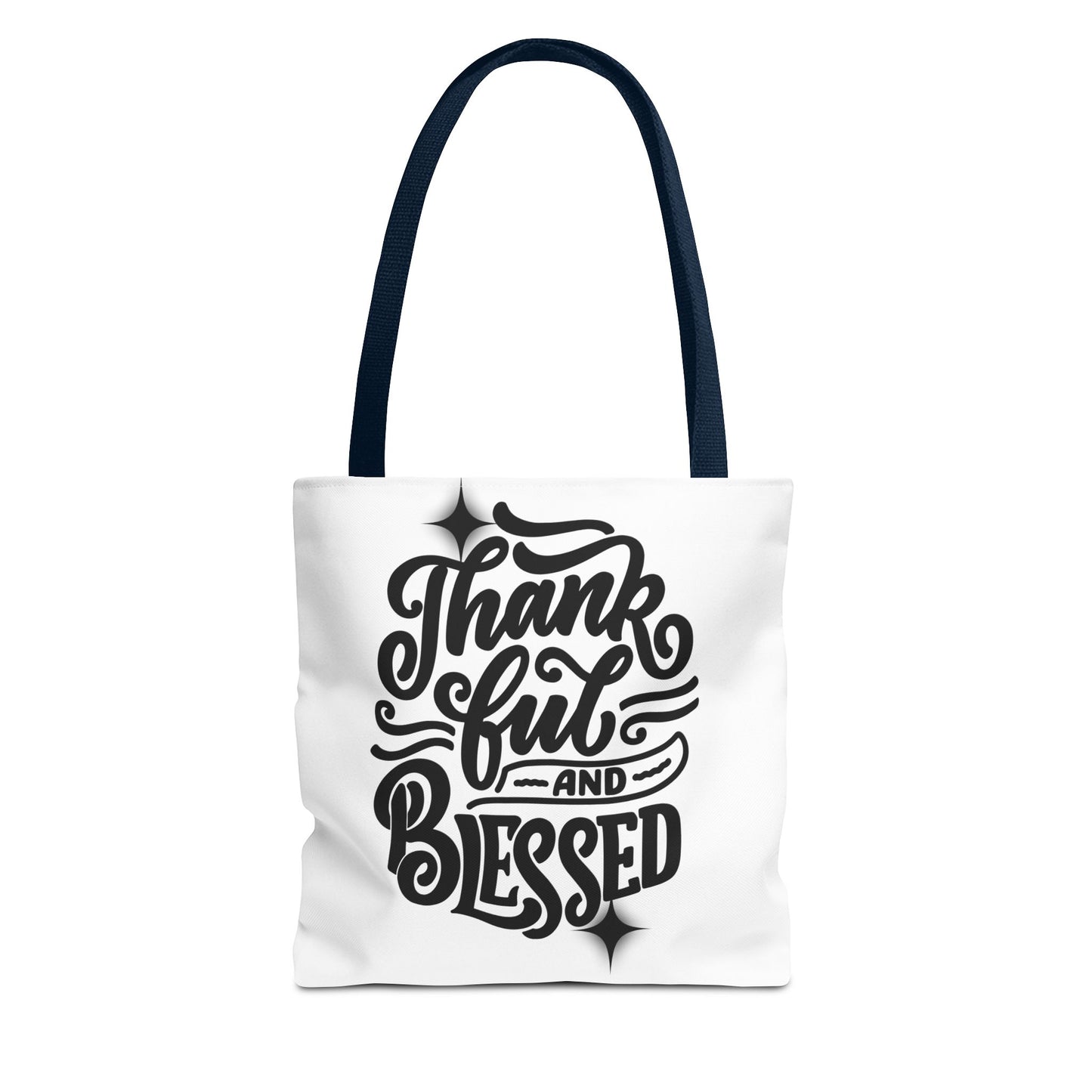 Thankful and Blessed Inspirational Tote Bag