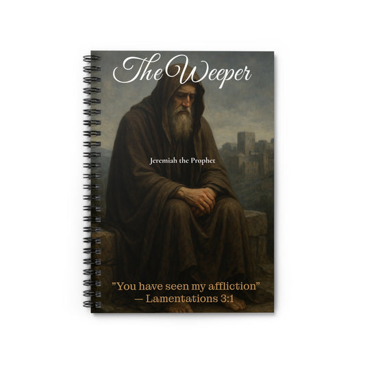 Jeremiah "The Weeping Prophet"| Ruled Spiral Notebook Ruled for Reflection, Prayer, and Journaling
