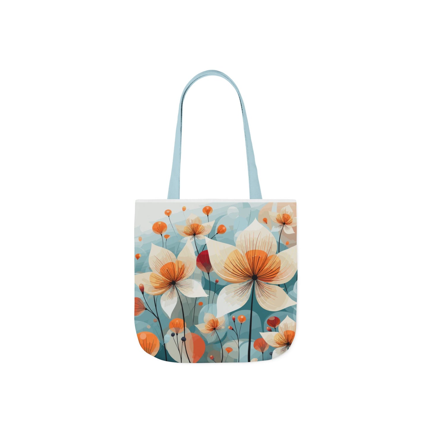 Floral Pattern Canvas Tote Bag