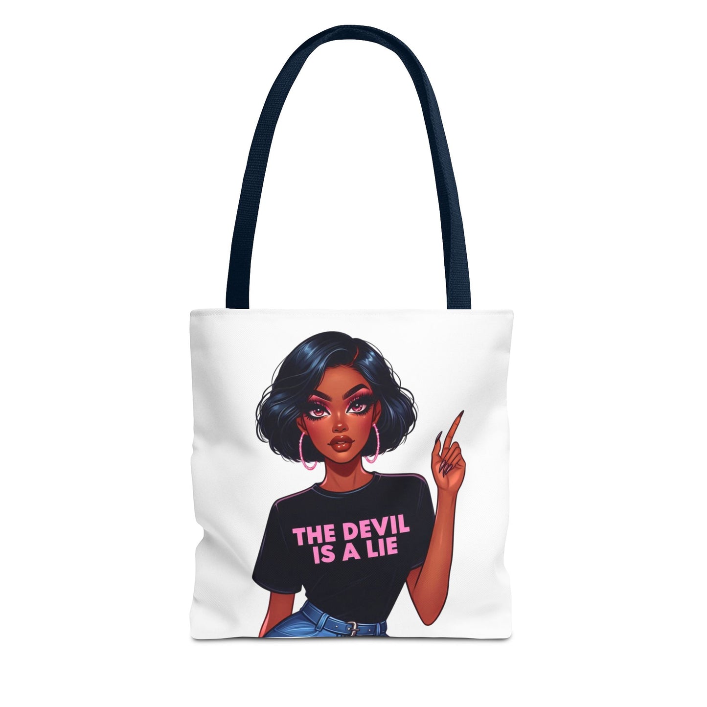 The Devil Is A Lie Inspirational Tote Bag