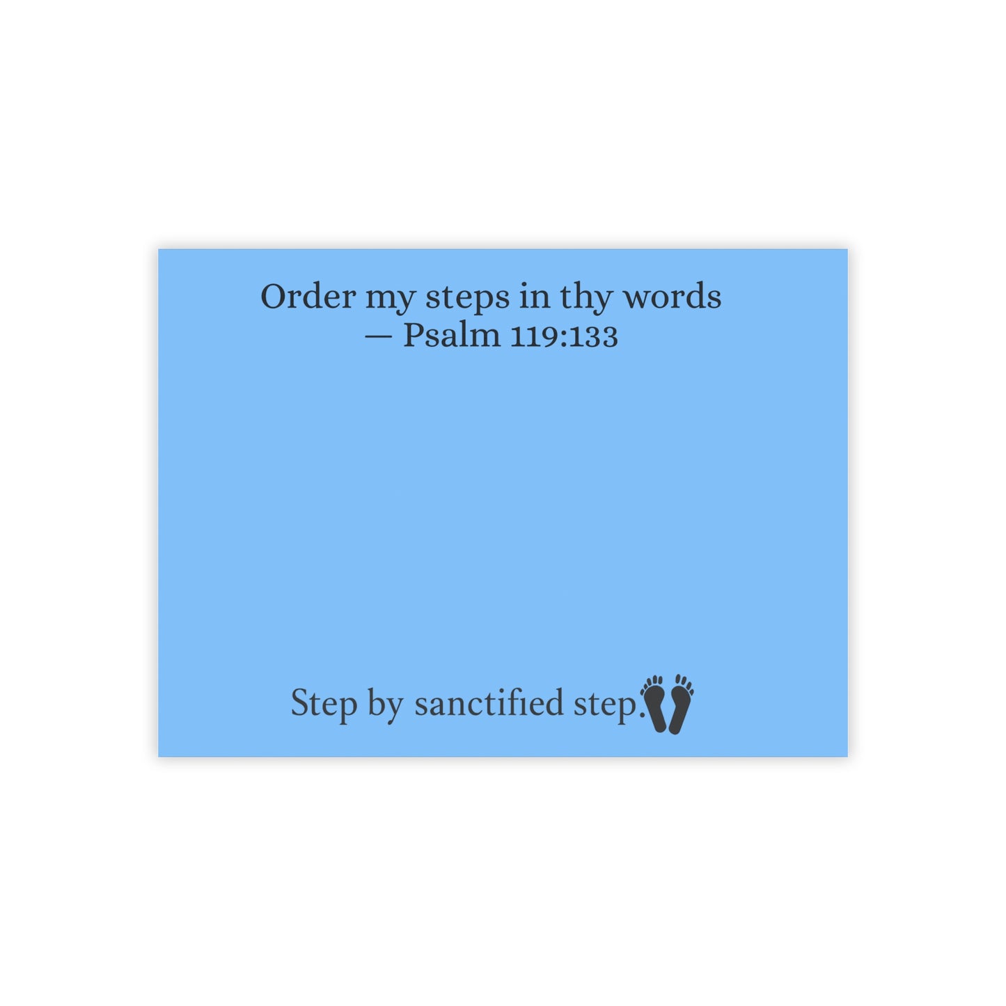 Psalm 119:133 Post-it® Note Pad | “Order My Steps” Scripture Sticky Note