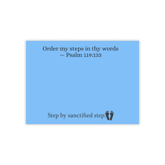 Psalm 119:133 Post-it® Note Pad | “Order My Steps” Scripture Sticky Note