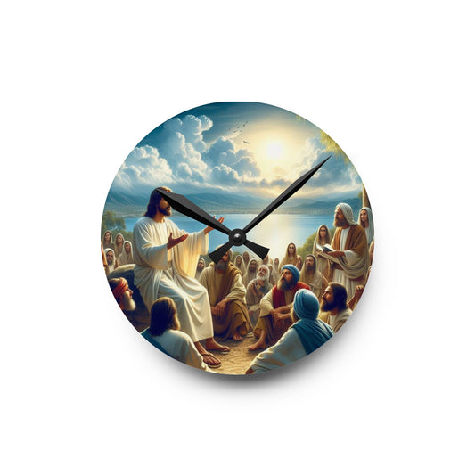 Jesus Teaching Religious Wall Clock