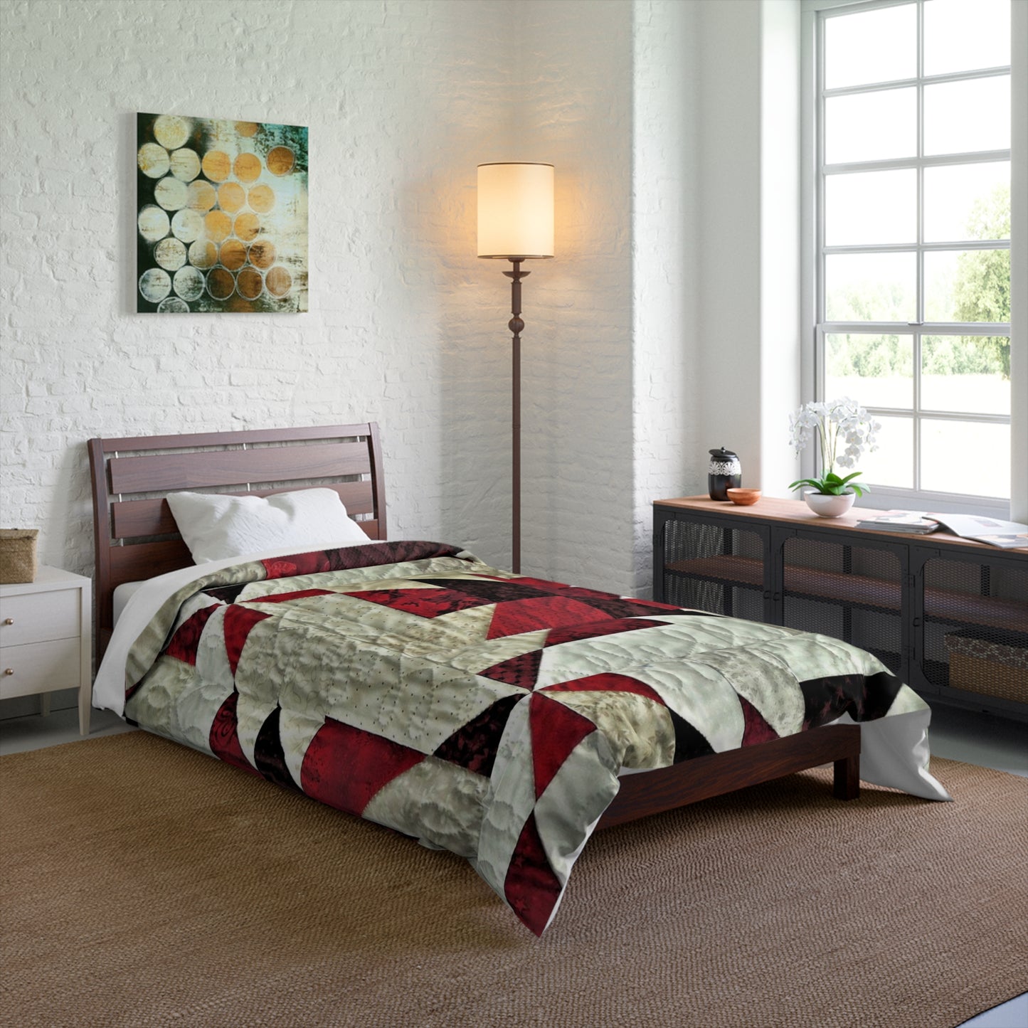 Red and White Stars Comforter – Cozy & Stylish