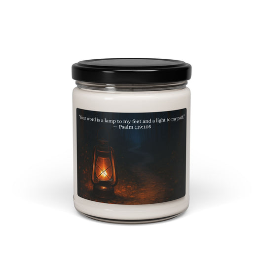Your Word Is A Lamp To My Feet| Psalm 119:105| Spiritual Scented Soy Candle