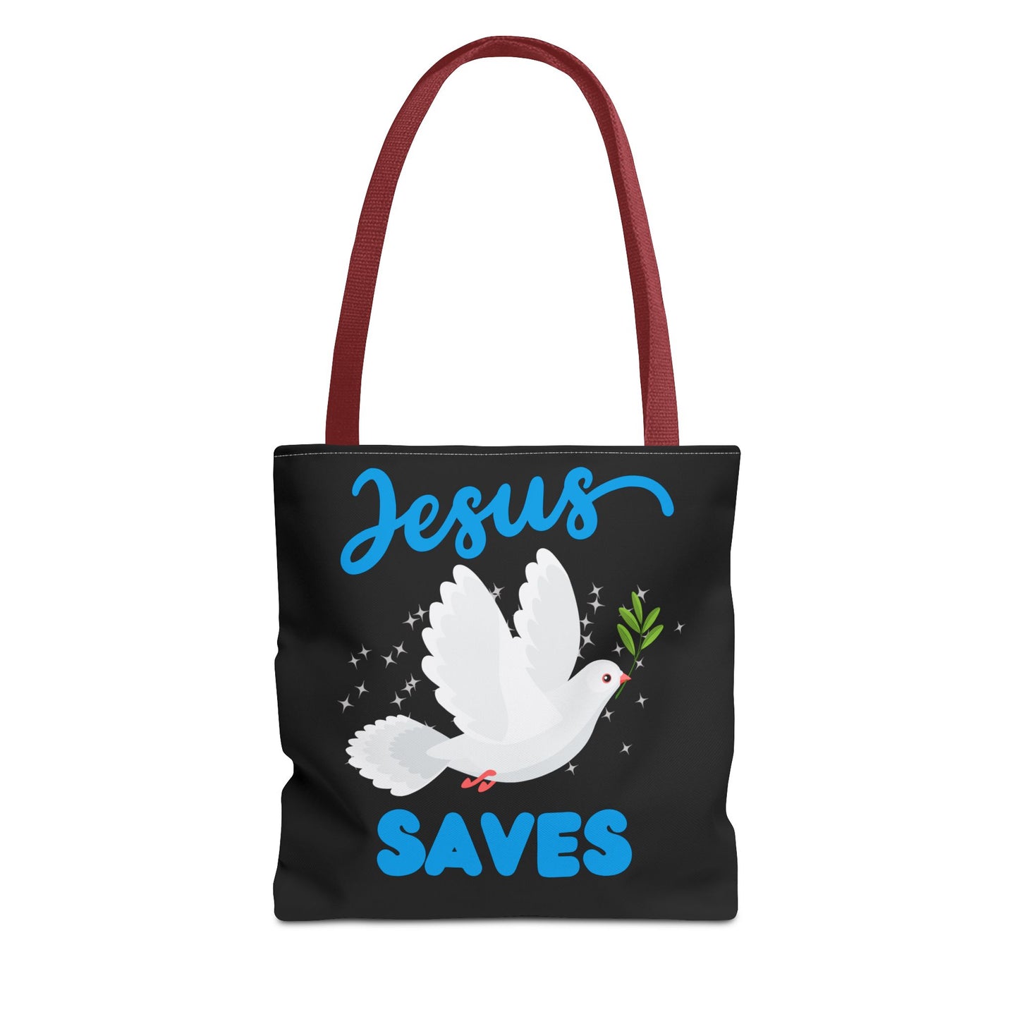 Sacred Carryall: 'Jesus Saves' Inspirational Tote Bag