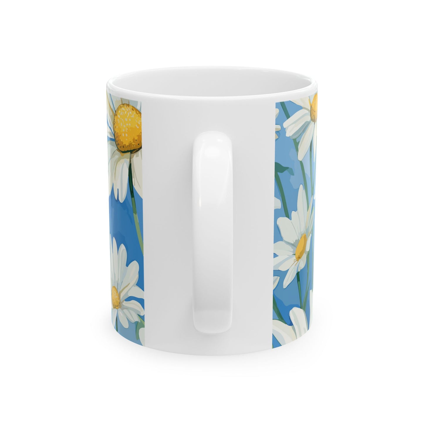 Serene White Daisy Flower 11oz Ceramic Mug