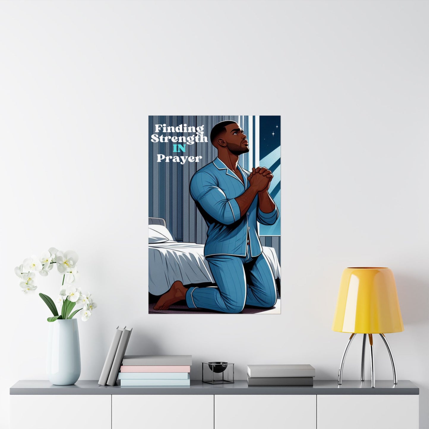 Strength Through Prayer: Premium Matte Vertical Poster