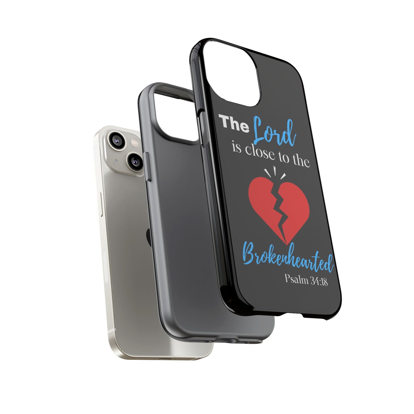 Psalm 34:18 Protective Christian Phone Case| Find Comfort and Strength