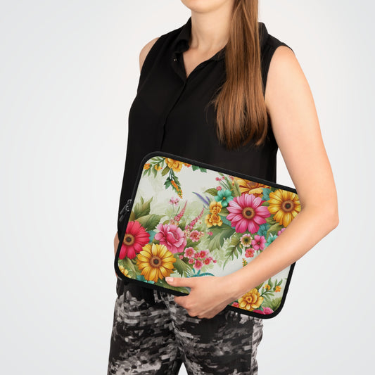 Floral Print Laptop Sleeve