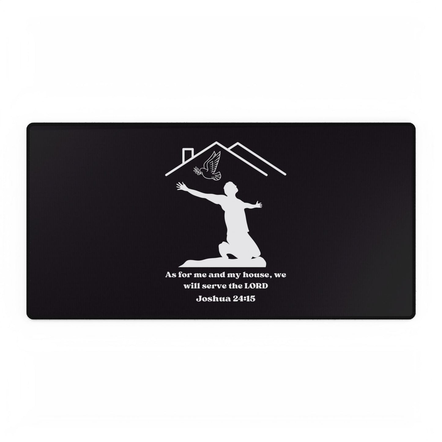 Organize Your Space with Joshua 24:15 Mouse Pad