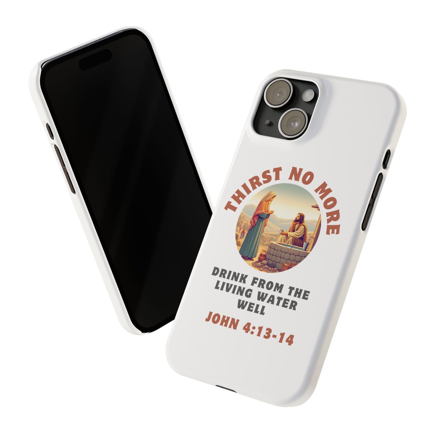 Thirst No More: Jesus and the Samaritan Woman Christian Slim Phone Case