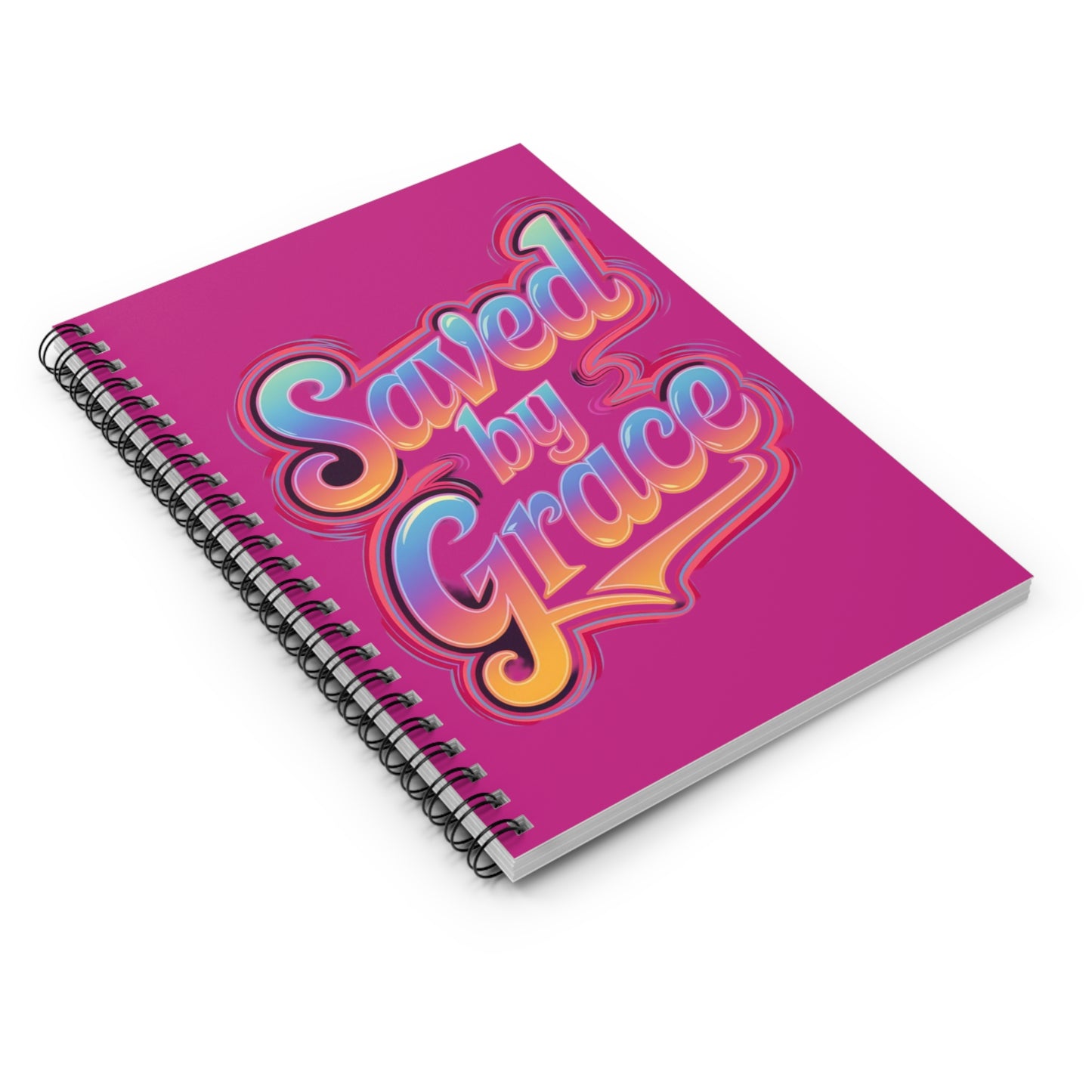 Saved by Grace| Spiral Ruled Line Notebook | Journal for Daily Thoughts and Notes