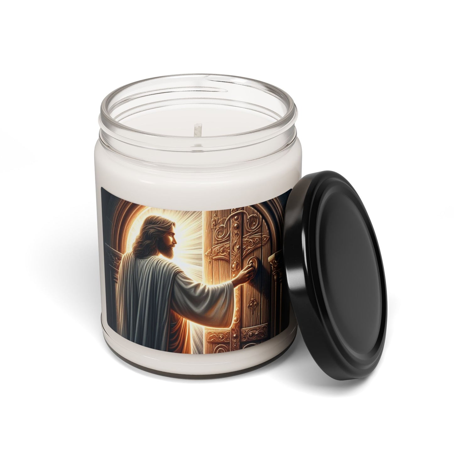 Divine Aromas: Jesus At The Door Scented Soy Candle, 9 oz