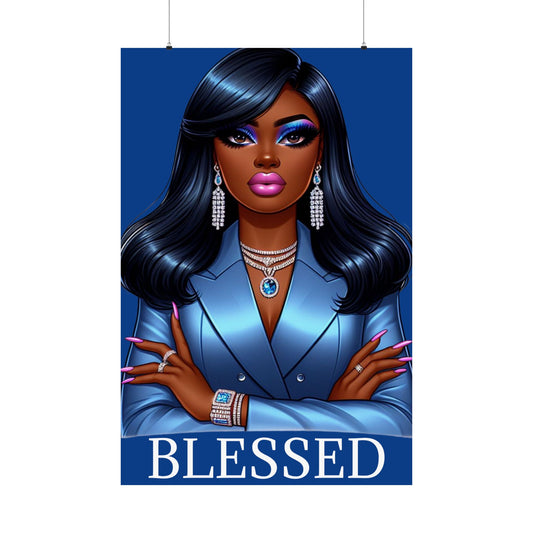 Blessed: Premium Matte Vertical Poster