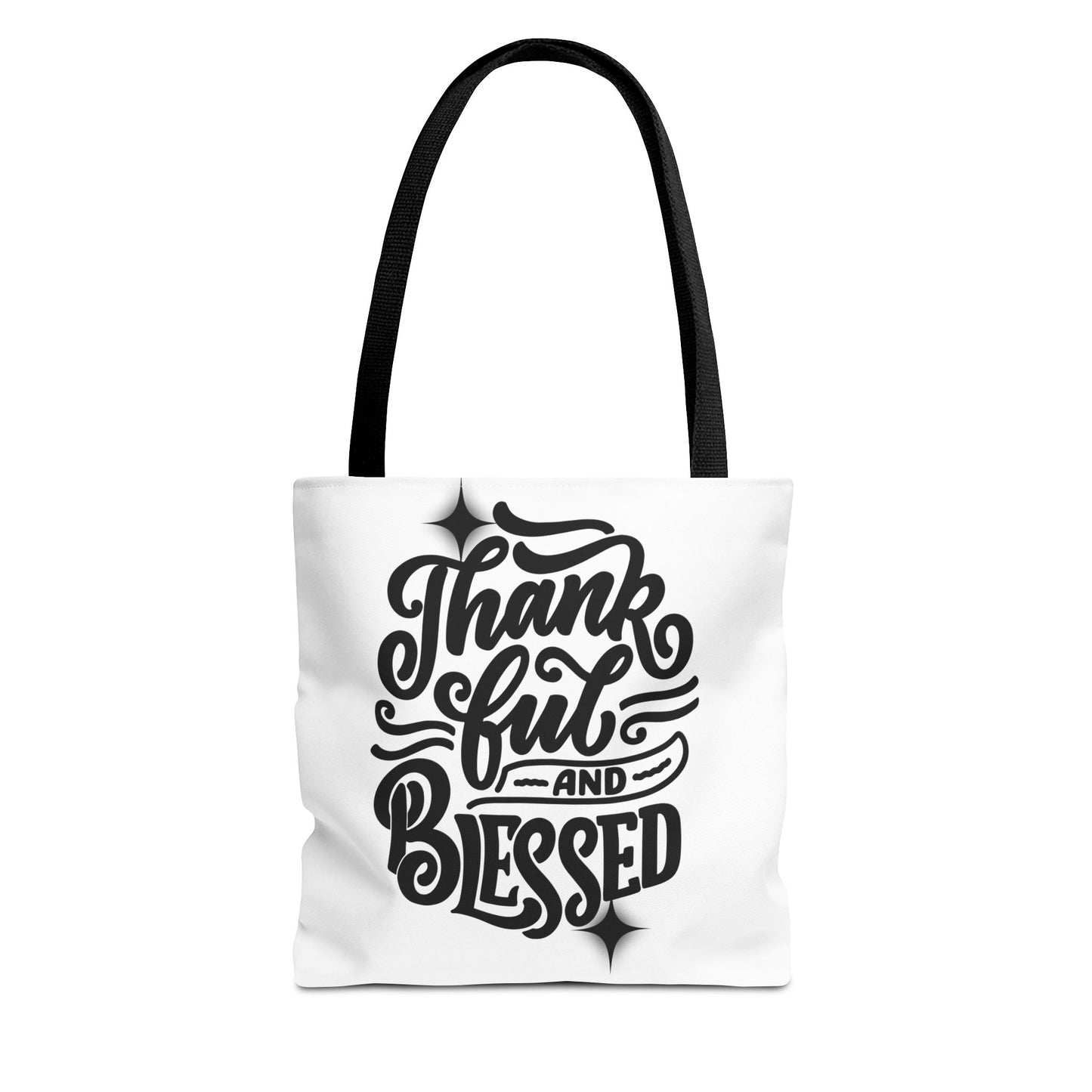 Thankful and Blessed Inspirational Tote Bag