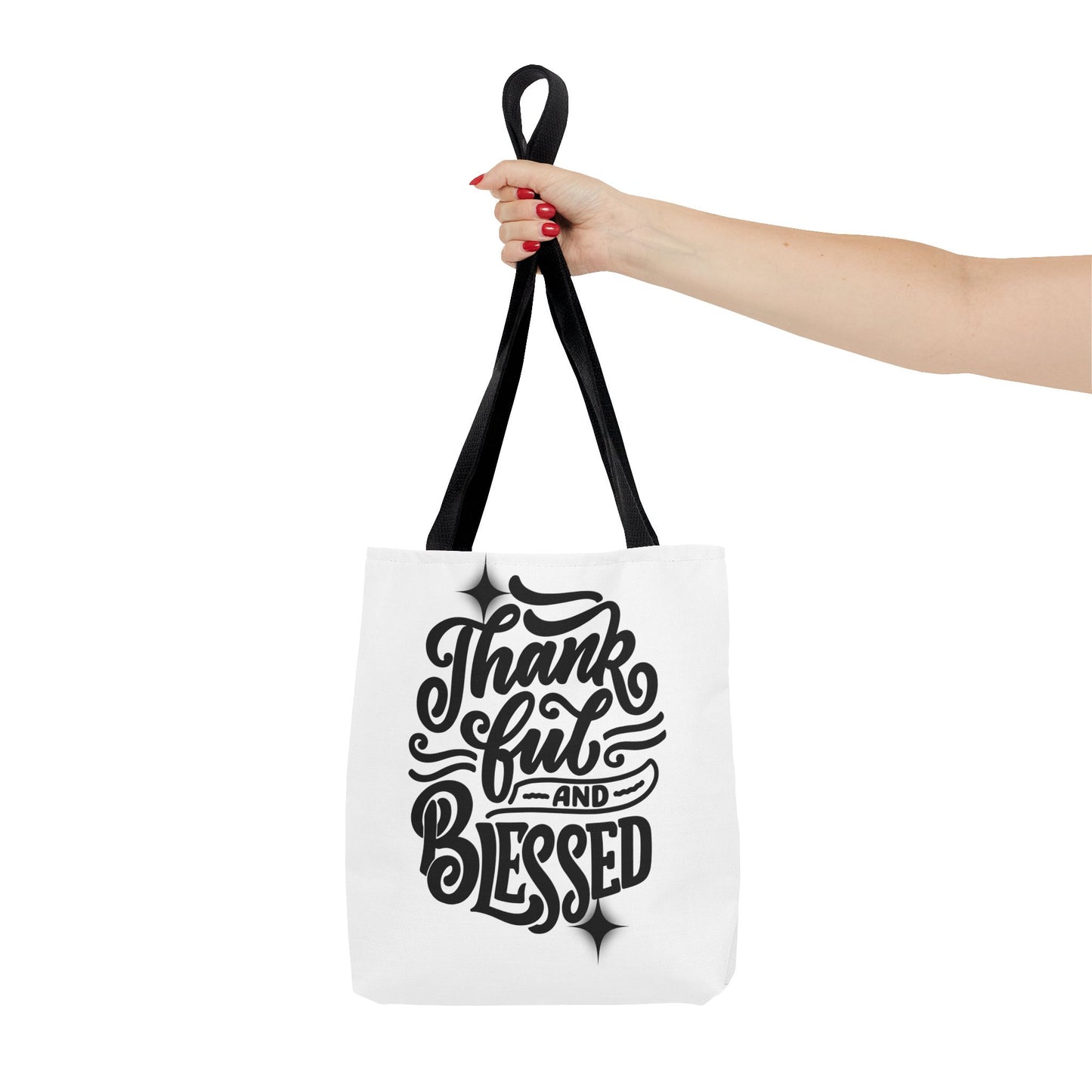 Thankful and Blessed Inspirational Tote Bag